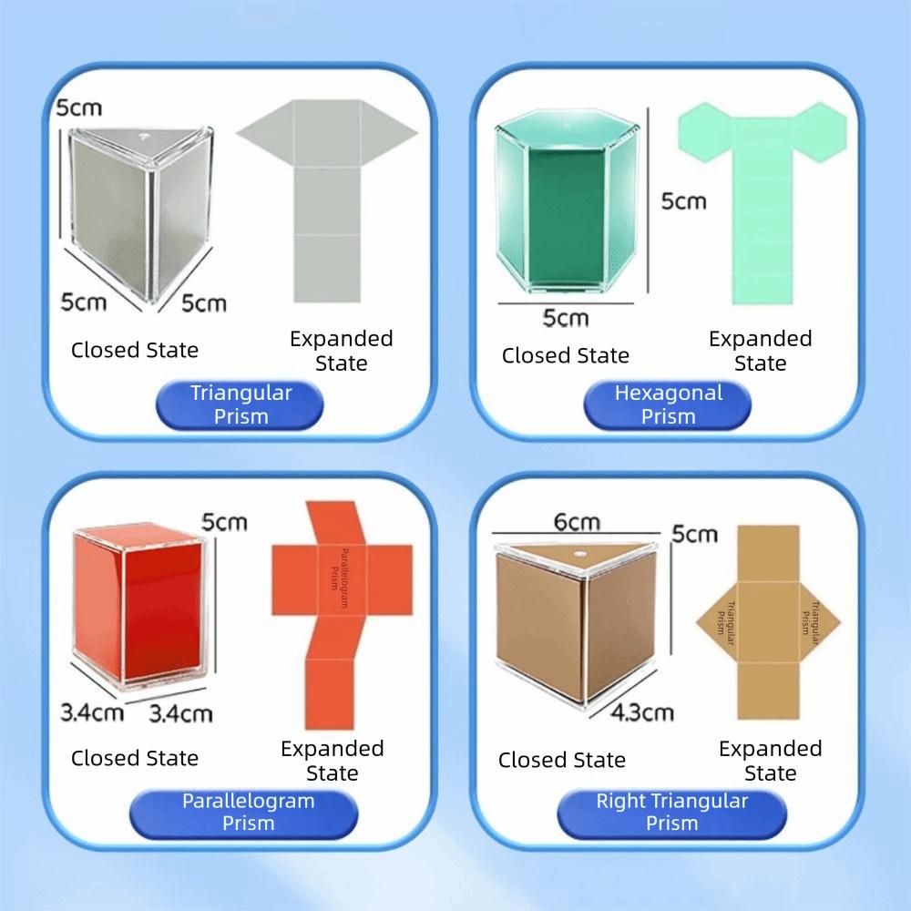 12/15PCS Multicolor Math Toys Cube Cuboid Cylinder Cone Teaching Toys Interactive Learning