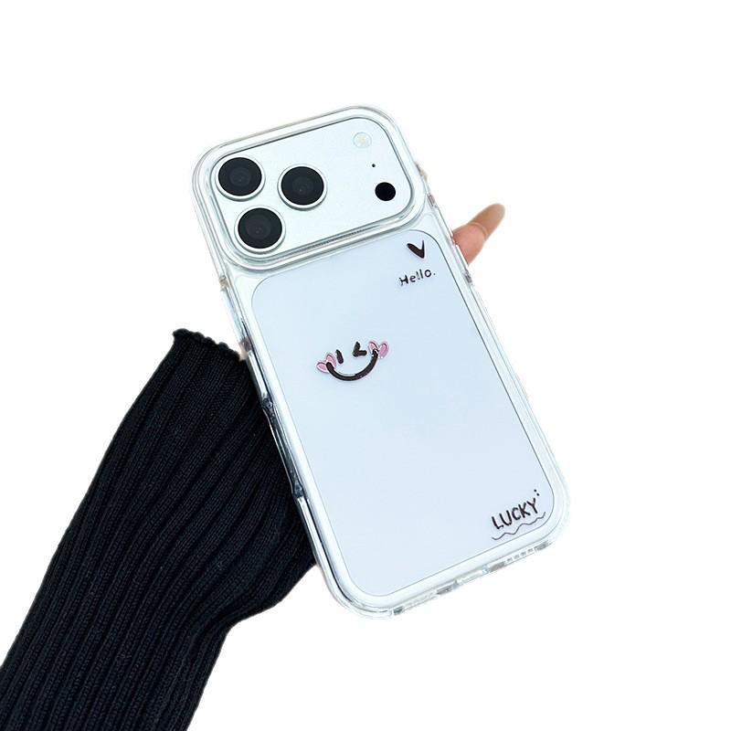 Креативный прозрачный чехол с мультяшным котом для iPhone 16 Pro Max и Apple 17 Pro