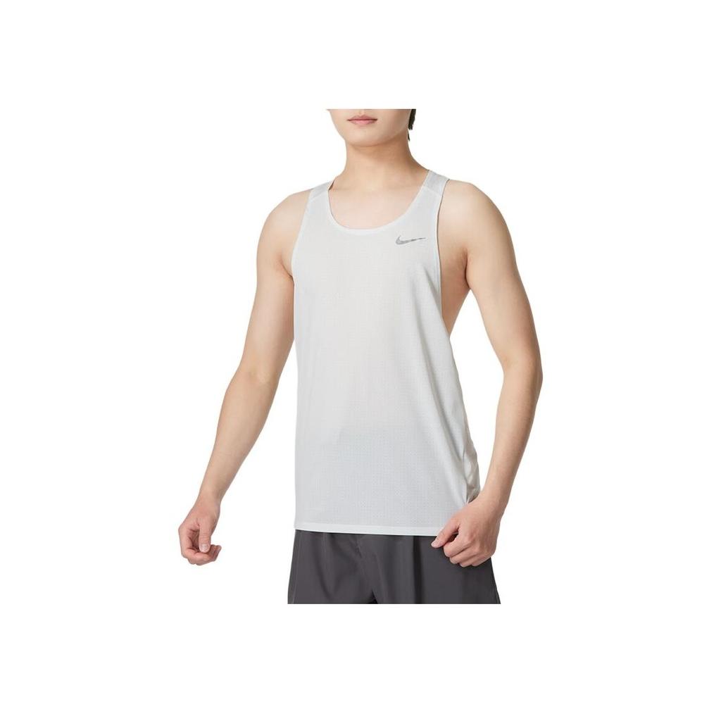 Nike SS24 Брендовый логотип с принтом, модный, трендовый, для фитнеса, тренировок, удобный, повседневный, с круглым вырезом, без рукавов, мужской жилет, топы, белый FN4230-121