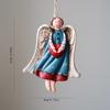 1PC Retro European Style Old Christmas Resin Angel Decoration Pendant Christmas Tree Decoration Pendant Christmas Tree Embellishment