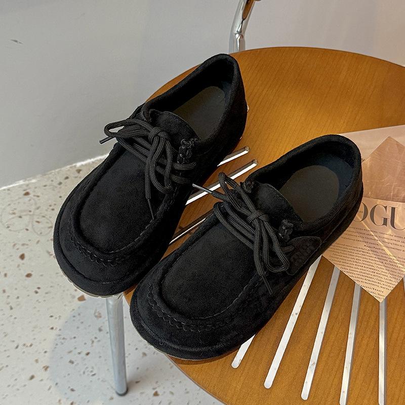 Женские туфли-кенгуру на одной педали, новинка 2025 года, взрывной стиль ранней осени, ленивые повседневные модные универсальные одинарные туфли