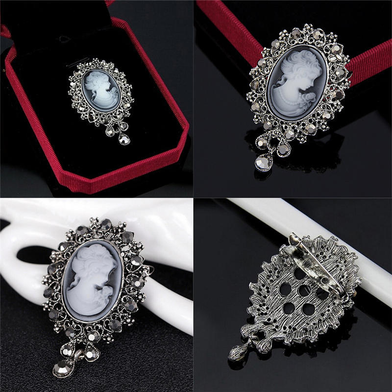 Винтажная камея в викторианском стиле свадебная вечеринка женская подвеска брошь булавка