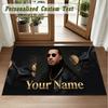 Crystal Velvet Square Rug Custom NameApache 207 Pattern Non Slip Home Floor Decor Rug