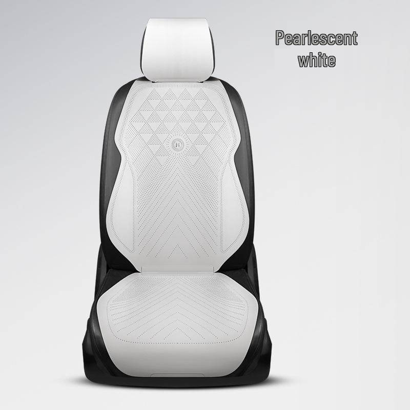 Универсальный замшевый комплект подушек для автомобильного сиденья - Всесезонный, Трехкомпонентный, Готовый к лету, Тонкая подушка с поясничной поддержкой.