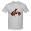 Vintage Rodeo Cowboy Salt Style Tshirt Niche Simplicity Solid Colors Tees
