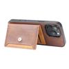 For iPhone 16 Pro Max Card Holder PU Leather+TPU Kicsktand Phone Cover
