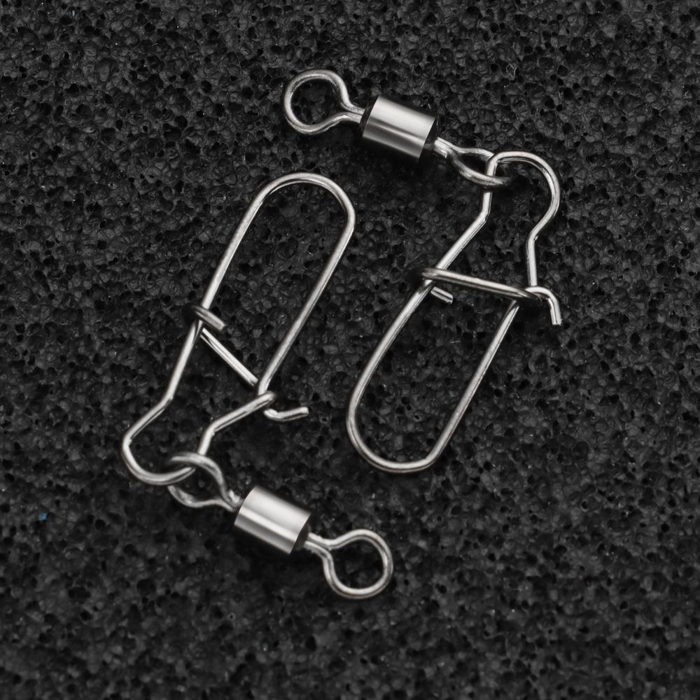 Fishing Buckle Pin Fishing Accessories Fishhook Swivels Eight-ring Connector Stainless Steel Snap