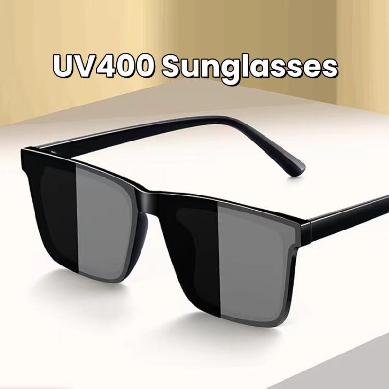 New Square Frame Men's Sunglasses Fashionable Women's Outdoor Travel UV Resistant Glasses Unisex Model Outdoor Beach Eyewear