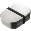 Nagao Bento Нержавеющая коробка для еды, с уплотнителем, изготовлена в Японии, Тсубаме-Сандзе, Сталь 18-8, Квадратная, Большая, 700 мл, Безопасная, с ремнем,