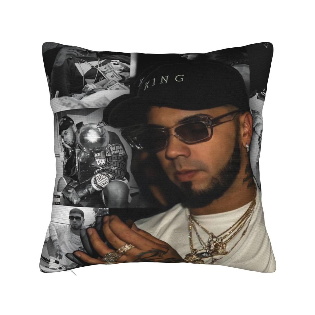 Anuel AA Rapper Singer Pillow Covers Merchandise Soft Cushion Cover Decoration Pillow Case Cover Sofa Multi Size