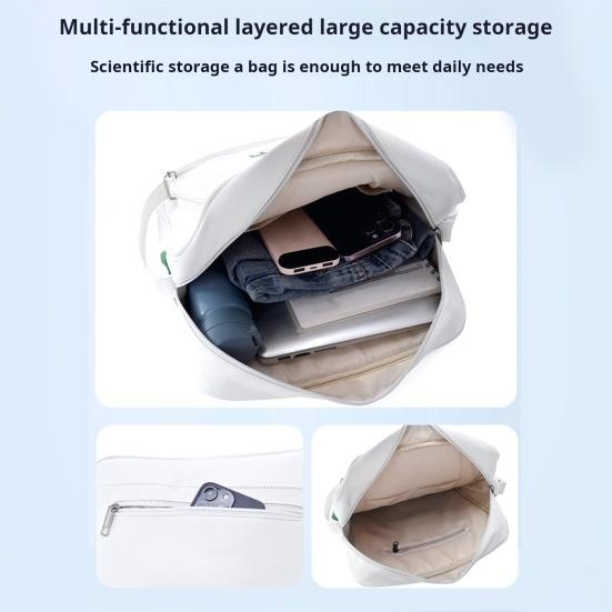 Tennis Bag Tennis Sling Crossbody Bag Large Capacity Faux Leather Racket Bag for Badminton Pickleball