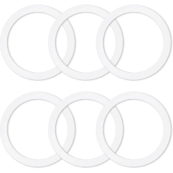 6 Pcs Gasket Seal Rings for Bialetti Moka Express Dama 6 Cups - Spare Food Grade Silicone Sealing Rings for Aluminium Stovetop Coffee Maker Pots