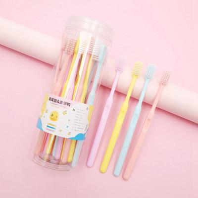 Набор зубных щеток Candy Color Soft Bristle, 30 предметов - для взрослых, очень тонкие щетинки, дизайн Macaron