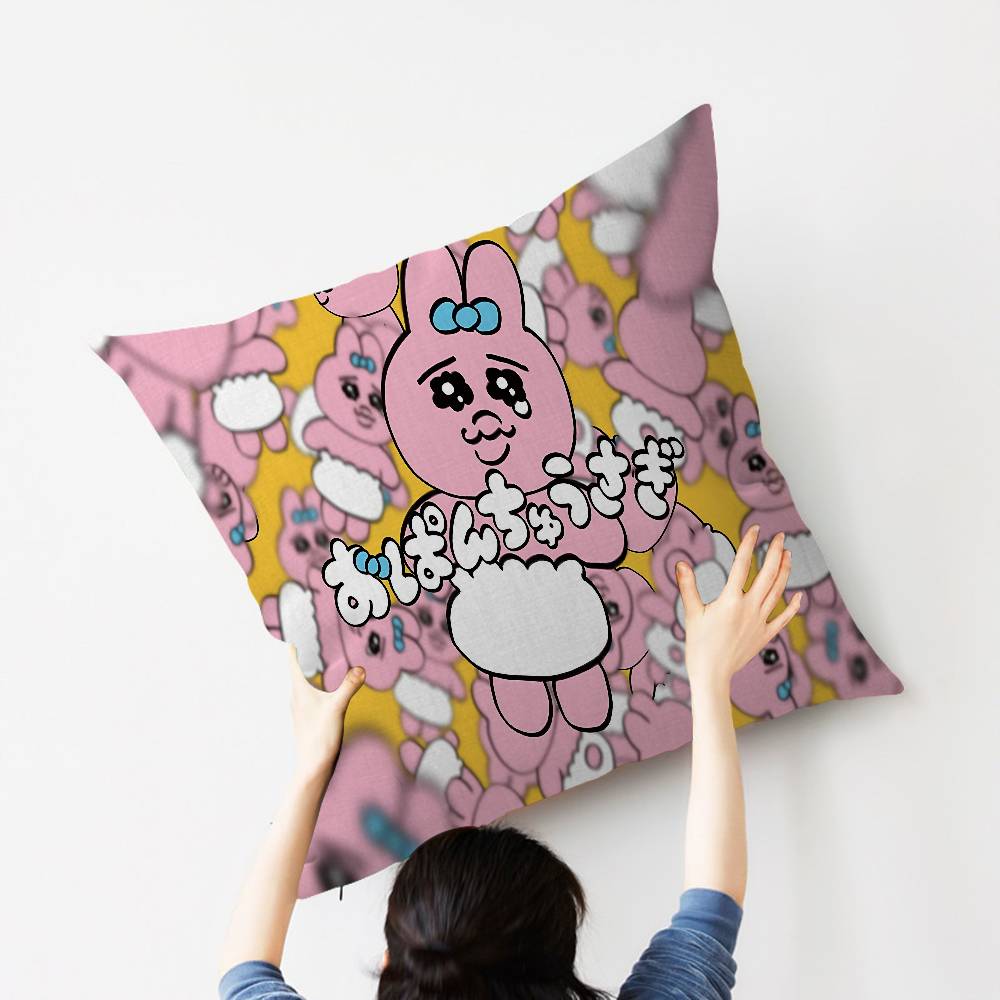 O-Opanchu Cute Usagi Stitch Lucky Dragon Pillow Cover Sofa Cushion Cover Home Room Decoration Children Gift