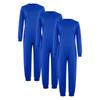 Unisex Kids Boys Girls Special Needs Adaptive Clothing 3pcs Set Long Sleeve Back Invisible Zipper Cotton Jumpsuit