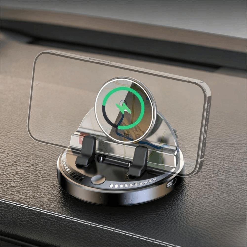 Electric Wireless Charger Car Mount 360° Rotation Car Phone Charger Holder Navigation