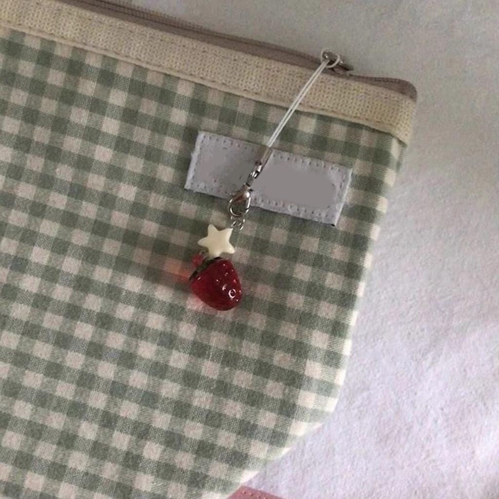 Fashion Strawberry Star Hangings Pendant Sweet Phone Strap Bag Decoration Portable Hangings Lanyard for Girls Women