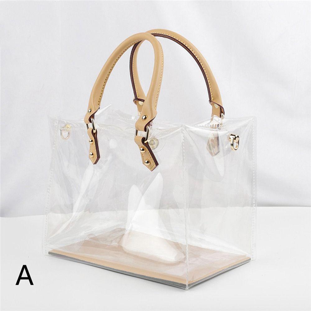 Clear Tote Bag DIY Handmade PVC Handbag Making Kit Large Capacity Gift Bag Woman