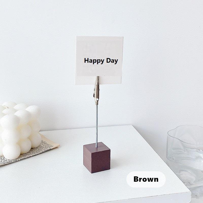 1 шт., цветной деревянный стол в стиле ретро, деревянная подставка для заметок, мини-держатель для заметок, аксессуары для фотокарточек