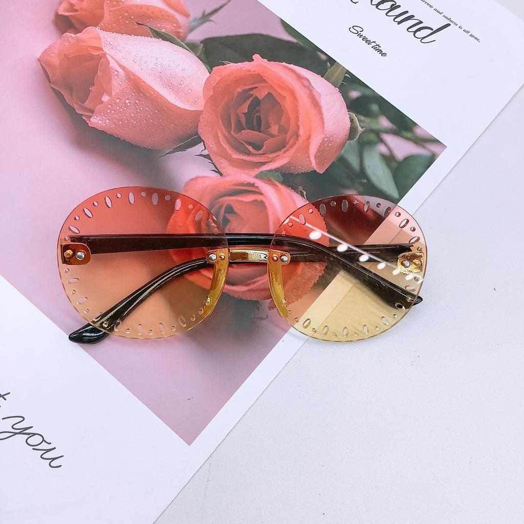 Fashion Frameless Children'S Sunglasses Personalized Parent-Child Cute Concave Baby Sunglasses Children'S Glasses