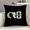PFootball Stars Cushion Cover Natural Linen Pillowcase Set AllinOne Decor for Sofa Bedroom  Chair