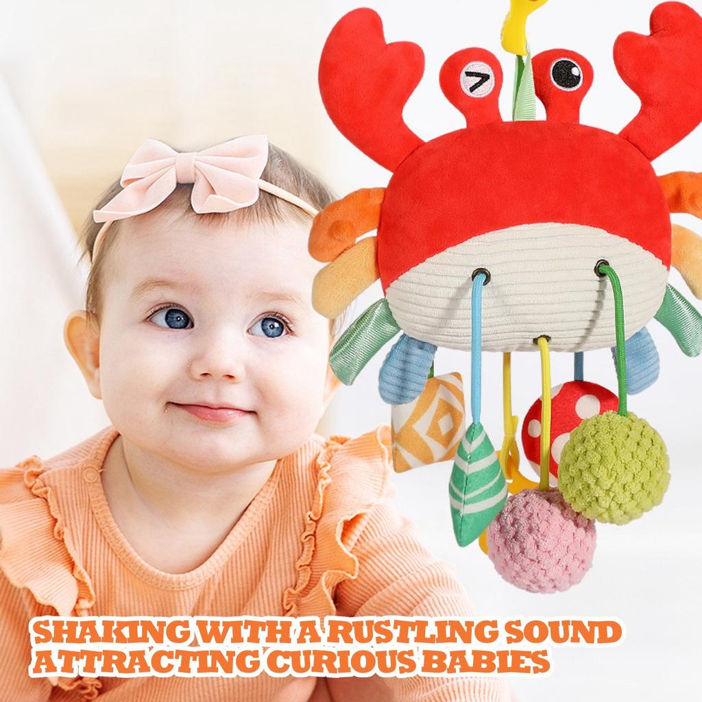 Потяните за веревку, чтобы вытащить колокольчик для кроватки, подвеску-погремушку для детской коляски, успокаивающую игрушку для новорожденного
