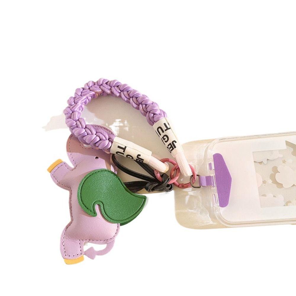 Flying Wings Leather Keychain PU Leather Key Chain Holder Decoration Bag Charm  For Women