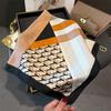 New 70cm Small Square Scarf Soft Satin Headscarf Geometric Print Neck Protection Fashionable Versatile Neck Warmer Scarf