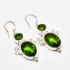Peridot Gemstone Handmade 925 Silver Plated Jewelry Earring 2.08"