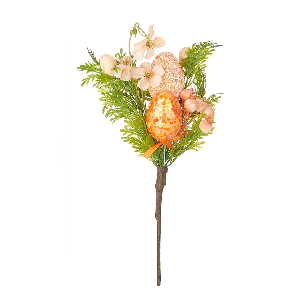 Artificial Eggs Tree Branch Colorful Painting Foam Egg Creative Fake Plant Festival Party