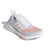 Adidas UltraBoost 21 White Glow Pink Женские кроссовки Кристально-белые облачно-белые FY0396