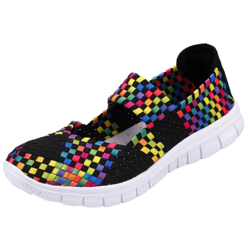 Женская обувь оверсайз. Обувь для мам. Тканая женская обувь.