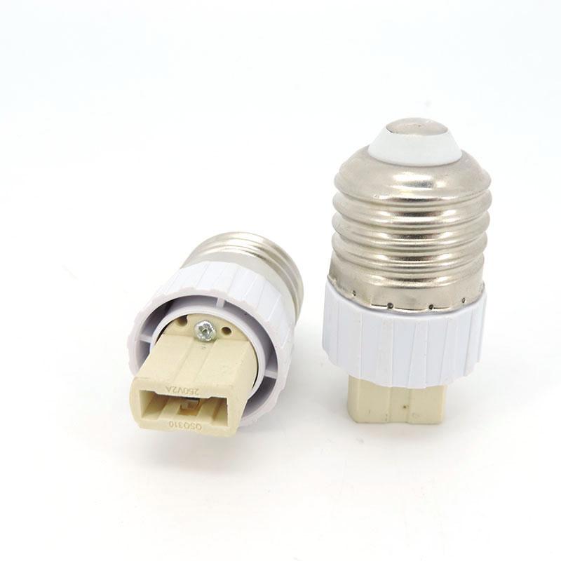 E27 E14 To G9 Lamp Base Bulb Holder Converter Power Socket Conversion Light Bulb E14-G9 E27-G9 Type Adapter Fireproof White
