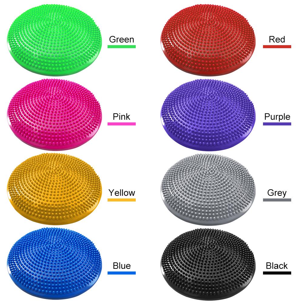 Yoga Balance Disc Durable Inflatable Yoga Massage Ball Pad Stability Cushion Free Hand Pump For Sports Gym Fitness Yoga