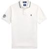 Polo SS25 Wimbledon Классическая посадка Стрейч Рубашка поло Мужские топы Белый 710970483-001