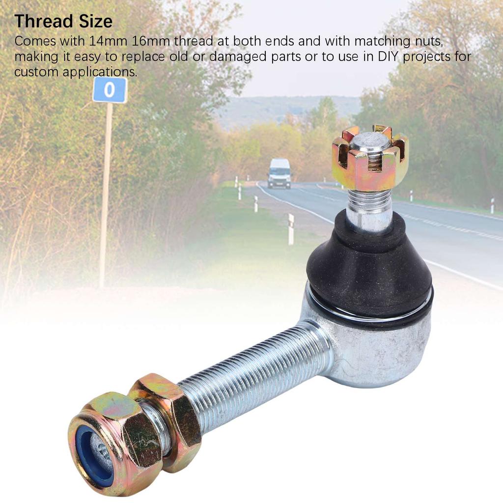 Pair of M14 14mm Tie Rod Ball Joint For 70 90 110 125250cc ATV Dirt Bike Go Kart Quad Trike