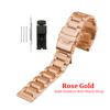 Solid Stainless Steel Watch Strap 18 19 20 21 22 23 24 25mm Metal Band Folding Buckle Universal Barcelet Women Men Watchband