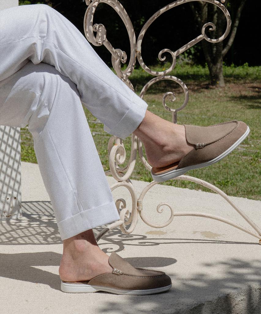 Allclassic Alc4413W Resort Mule_Taupe Suede