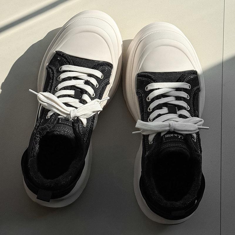 New thick-soled heightened lightweight casual dad shoes breathable canvas shoes trendy shoes
