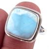 Кольцо из серебра 925 пробы с драгоценным камнем Natural Republic Larimar, размер 10 i3i24