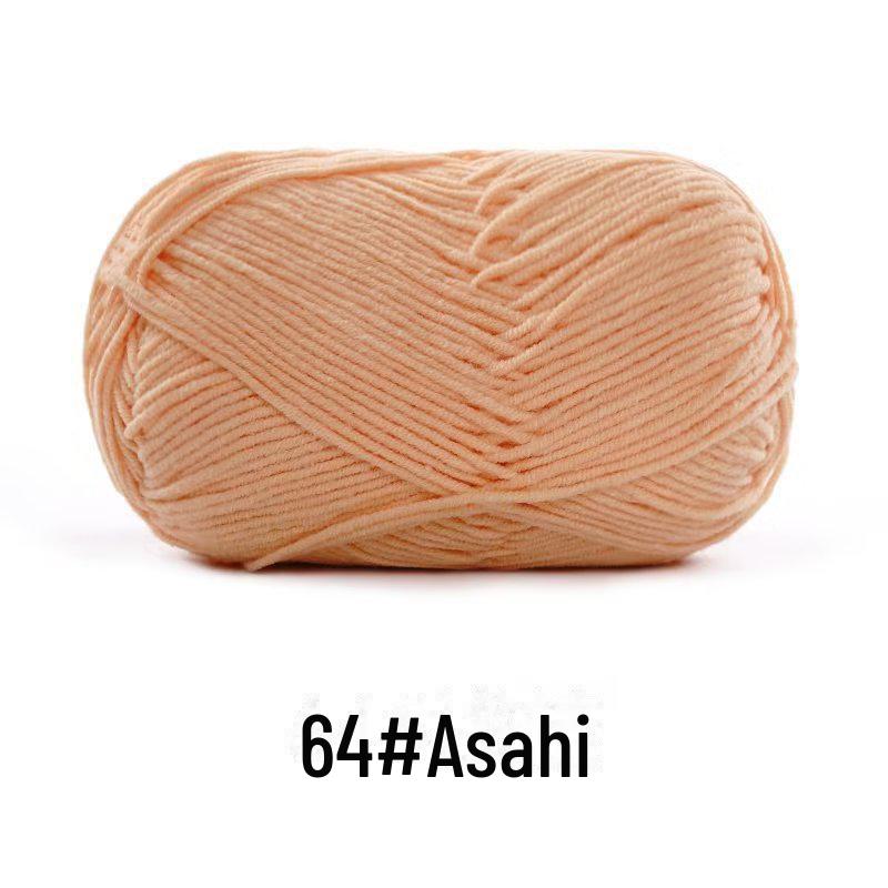 4-х ниточная пряжа из гребенного хлопка для кукол ручной работы, 40 г молочного хлопка, набор материалов для кукол своими руками