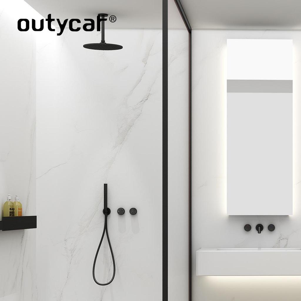 Настенный двухфункциональный медный душевой комплект для дома