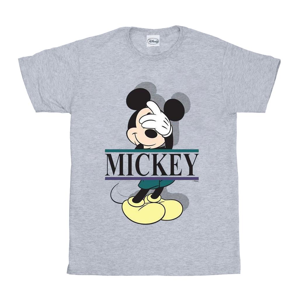 Disney Womens/Ladies Mickey Mouse Letters Cotton Boyfriend T-Shirt