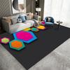Простой Геометрический Ковер Мультяшный Гостиная Спальня Кухня Диванный Столик Балкон Коврик Нескользящий Моющийся Изысканные Украшения