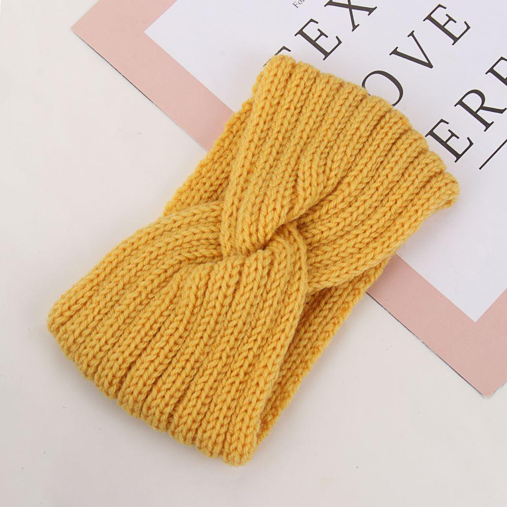 Hairband Autumn Winter Knitted Headband Cross Knot Hairband Ear Warmer Headband Hair Accessories