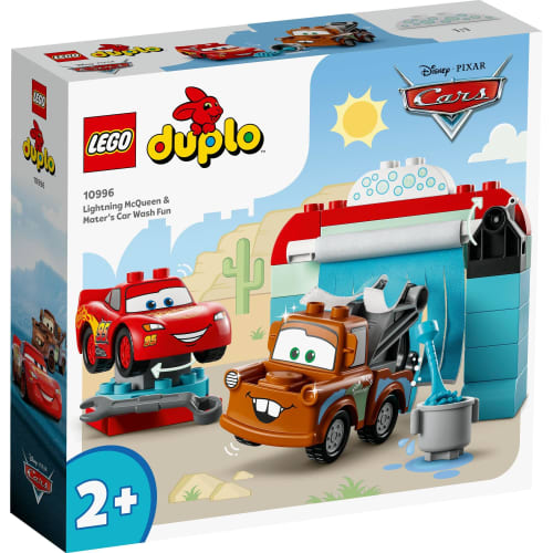LEGO Duplo Lightning McQueen and Mater Car Wash Toy Toy Present Birthday Block Educational Christmas Boys Girls Children 1 and a Half Years Old 2 Year
