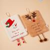 Christmas Hand Towel Hanging Type Thickened Coral Fleece Towel Kitchen Absorbent Quick Drying Rag Cartoon Hand Towel