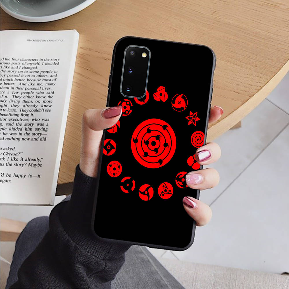 Чехол AD66 Naruto Black для iPhone 16 15 Plus 14 13 12 11 Pro 8 7 6S SE 5S X XR XS Max Realme C30 C33 C31 9I Huawei Y8P Y9 Sofe Cover