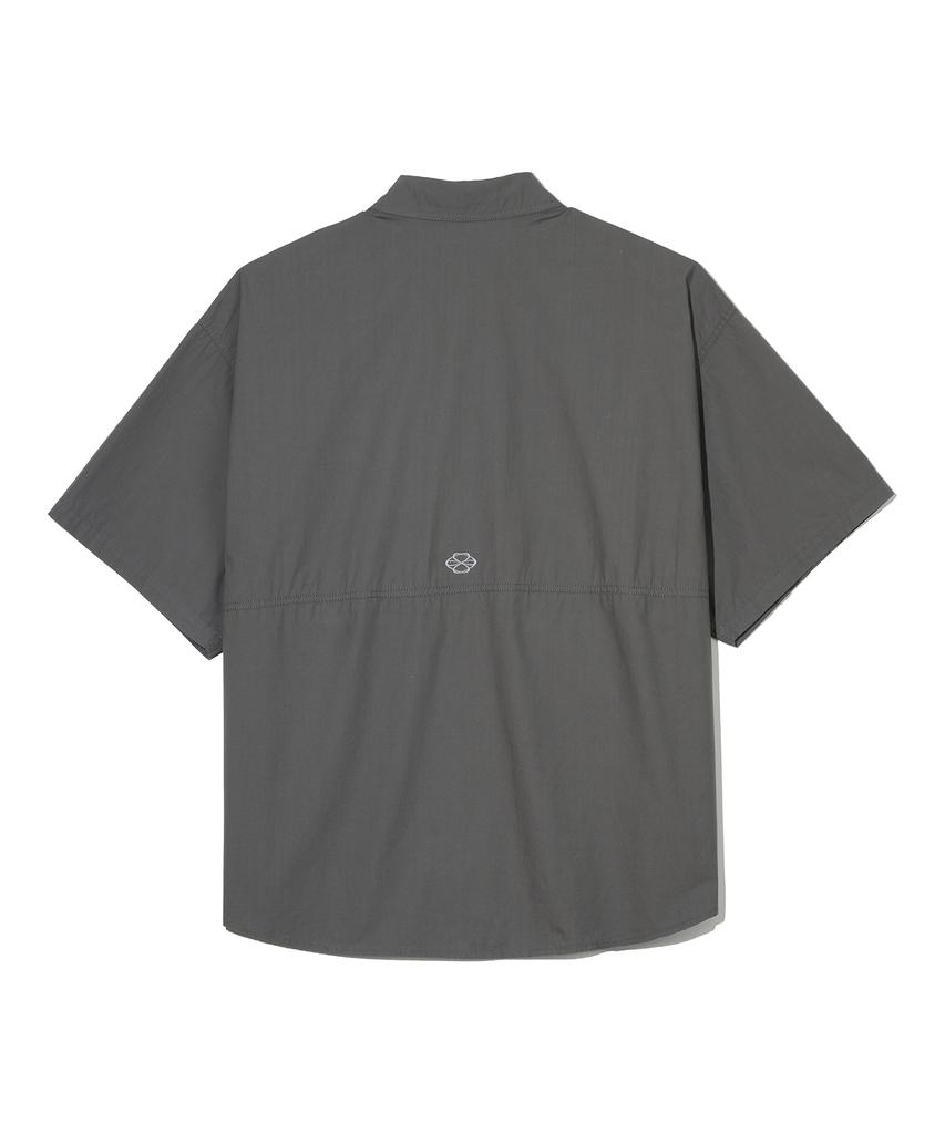 Сетчатые рубашки с коротким рукавом Nontaib Twin Cargo S/S (серый)