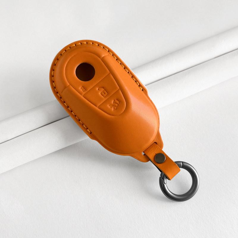 Mercedes-Benz Genuine Leather Key Case for GLC, Class A, S, C200, E300 Models
